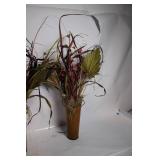 Pair of Decorative Vases with Artificial Floral Arrangements