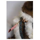 Vintage Inuit Style Doll with Fur Trim Outfit