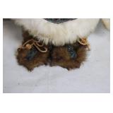 Vintage Inuit Style Doll with Fur Trim Outfit