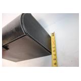 Black Leather Document Organizer with Velcro Closure