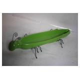 Unique Green Insect Shaped Ceramic Planter with Wire Legs
