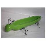Unique Green Insect Shaped Ceramic Planter with Wire Legs