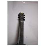 Blue Acoustic Guitar with Native American Symbol