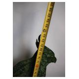 Vintage Metal Bird Sculpture on Stand