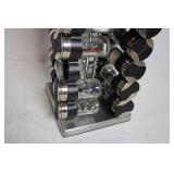 Stainless Steel Rotating Spice Rack with 20 Glass Jars