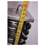 Stainless Steel Rotating Spice Rack with 20 Glass Jars