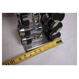 Stainless Steel Rotating Spice Rack with 20 Glass Jars