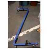 Heavy-Duty Blue Steel Dolly Frame with Casters