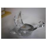 Collection of Assorted Decorative Figures: Cat, Camel, Man with Hat, and Glass Dish