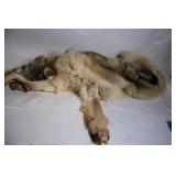 Natural Color Real Fur Wolf Pelt