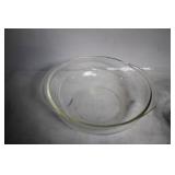 Collection of Glassware Including Mixing Bowls, Measuring Jug, and Drinking Glasses