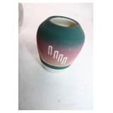 Collection of 10 Colorful Handcrafted Mini Vases and Figurines