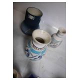 Collection of 10 Colorful Handcrafted Mini Vases and Figurines