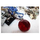 Collection of Mixed Costume Jewelry with Beads and Gemstones