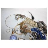 Collection of Mixed Costume Jewelry with Beads and Gemstones