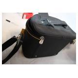 Travel Gear Black and Yellow Camera Bag with Shoulder Strap