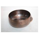 Handmade Copper Bowl with Intricate Design
