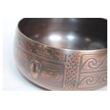 Handmade Copper Bowl with Intricate Design