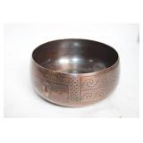 Handmade Copper Bowl with Intricate Design