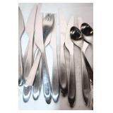 Stainless Steel Flatware Set - 48 Pieces