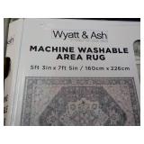 Wyatt and Ash Machine Washable 5 ft...