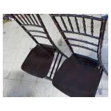 2 new Stackable Wood Chairs with Ch...