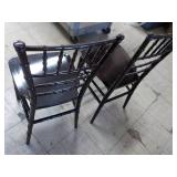 2 new Stackable Wood Chairs with Ch...