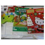 Activity Books, Pillow and throw...