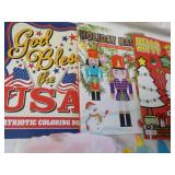 Activity Books, Pillow and throw...