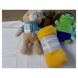 Polar Fleece Throw and Stuffed Toys...