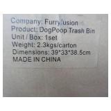Furry Fusion Dog Poop Trash Bin Set...