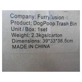 Furry Fusion Dog Poop Trash Bin Set...