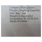 Furry Fusion Dog Poop Trash Bin Set...