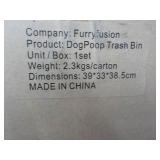 Furry Fusion Dog Poop Trash Bin Set...