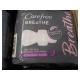8 ct Carefree Breathe Feminine Pads...