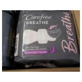 8 ct Carefree Breathe Feminine Pads...