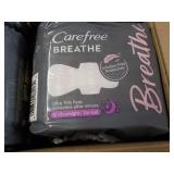 8 ct Carefree Breathe Feminine Pads...