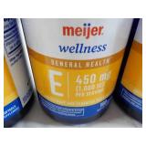 3 ct 100 Soft Gels Meijer E 450 mg...