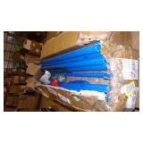 blue poles with rubber membrane...