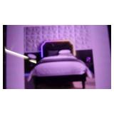 likimio twin bed frame with lighted...