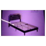likimio twin bed frame with lighted...