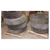6 tires for semi or semi trailer so...