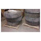 6 tires for semi or semi trailer so...