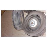 2 goodyear car tires good tread...