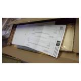 12 inch h x 24 inch w white wood dr...