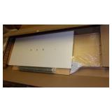 12 inch h x 24 inch w white wood dr...