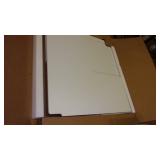 30 inch d x 30 inch w classic white...