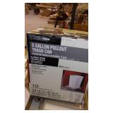 6 gallon pull out trash can...