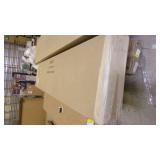 72.5 inch h x 22.35 inch w white en...