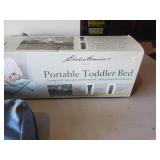 3 Camp Cots Camping Chair and Portable Toddler Bed  All in Good Working condition